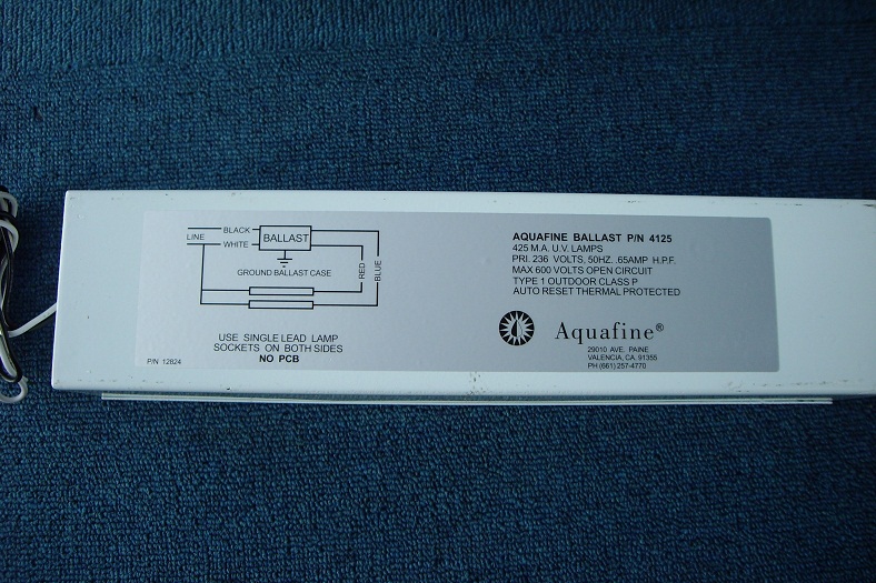 Aquafine 4125 UV Ballast